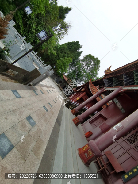 古建筑寺廟圓柱