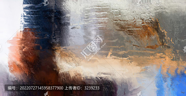 抽象幾何色塊劃痕拼接油畫玄關(guān)