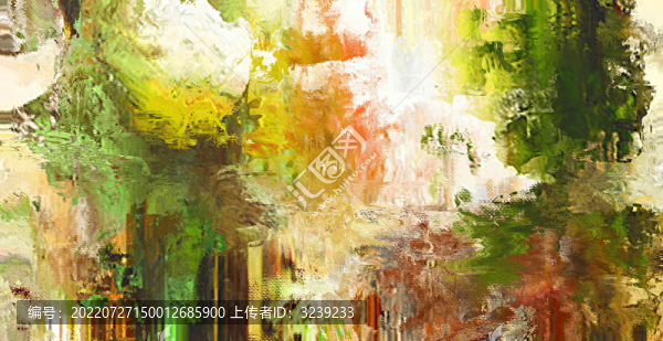 抽象幾何色塊劃痕拼接油畫玄關(guān)
