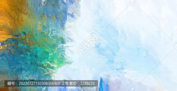 抽象幾何色塊劃痕拼接油畫(huà)玄關(guān)