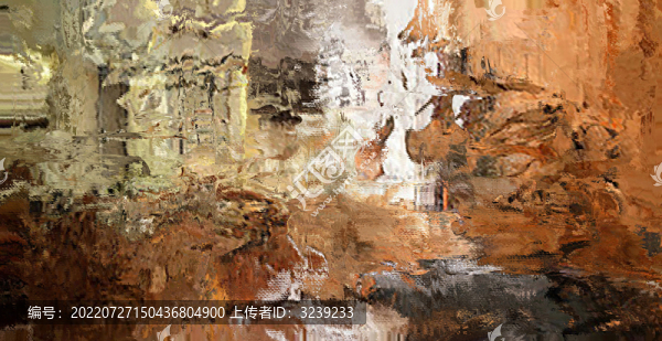 抽象幾何色塊劃痕拼接油畫玄關(guān)