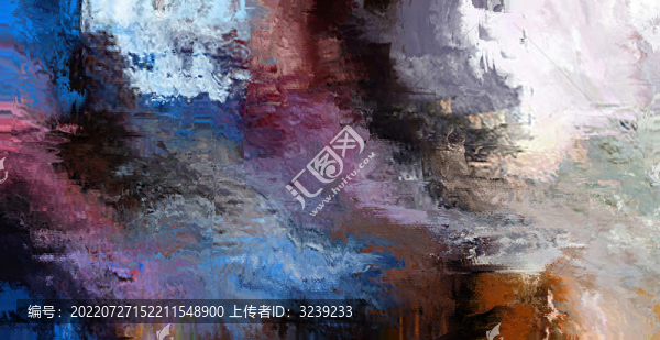 抽象幾何色塊劃痕拼接油畫(huà)玄關(guān)