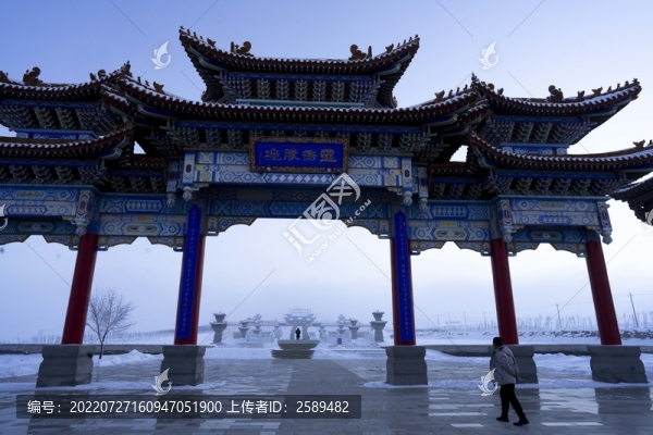 建筑雪景
