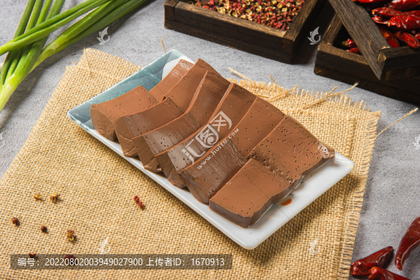 火鍋菜品豬血旺