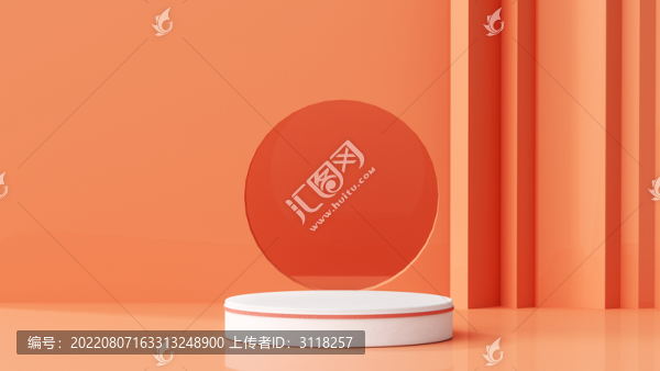 卡通幾何展臺(tái)背景