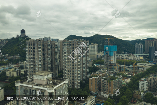 貴陽甲秀樓風(fēng)光航拍