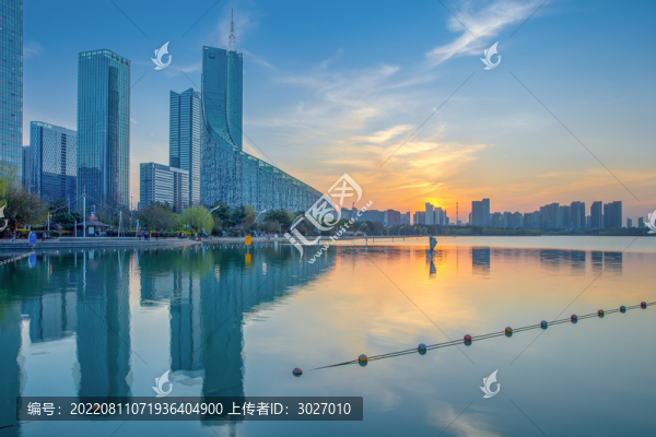 合肥天鵝湖全景圖