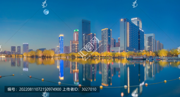 合肥天鵝湖全景圖