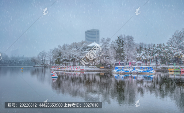 合肥杏花公園雪景