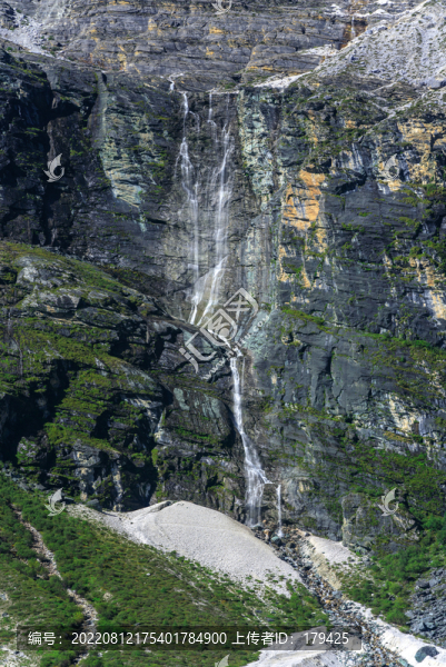 甘孜稻城亞丁冰川瀑布高山流水