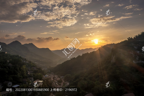 美麗的博山蝴蝶峪日出