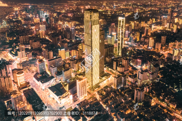 長沙城市中心夜色