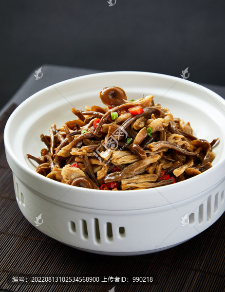 茶樹菇炒肉絲