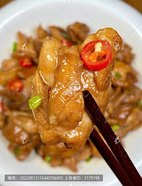 蔥油燜雞