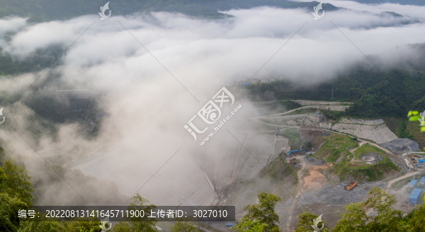 響洪甸水庫云海全景圖