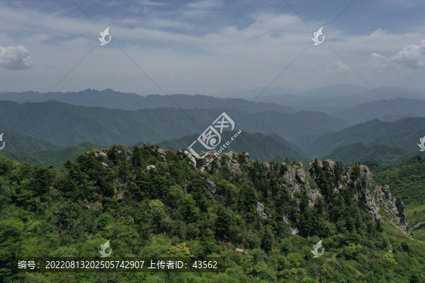 航拍山脈山川秦嶺