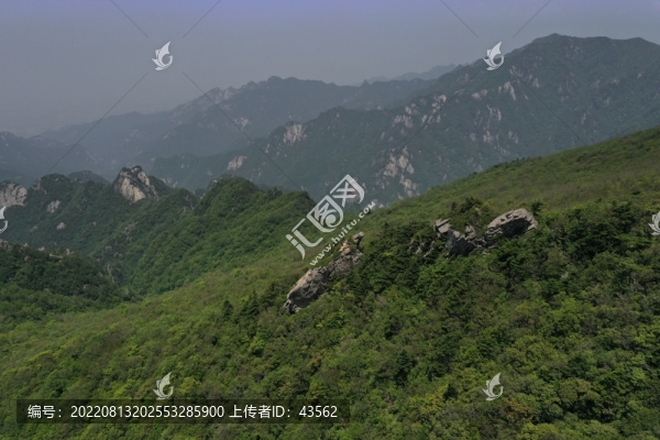 航拍山脈山川秦嶺