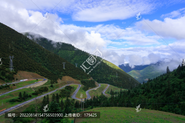 甘孜理塘剪子灣山天路十八彎