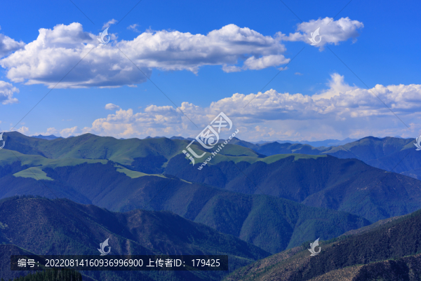 甘孜理塘高原草原草甸藍(lán)天白云