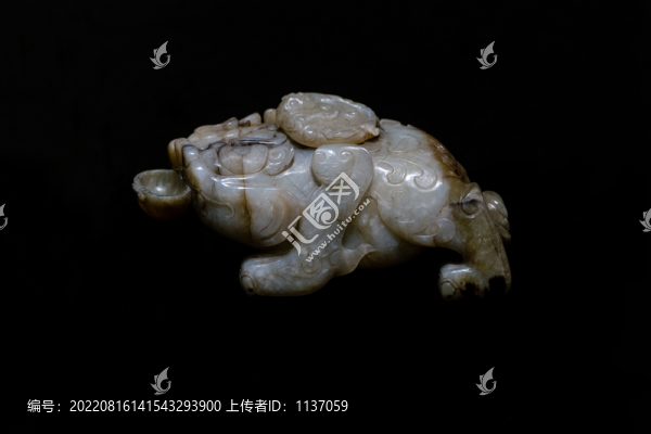 宋代青白玉獸形硯滴