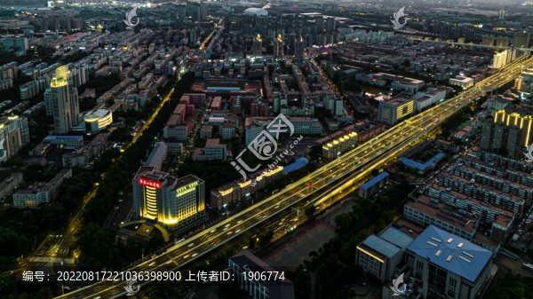 雨后的中國長春城市景觀