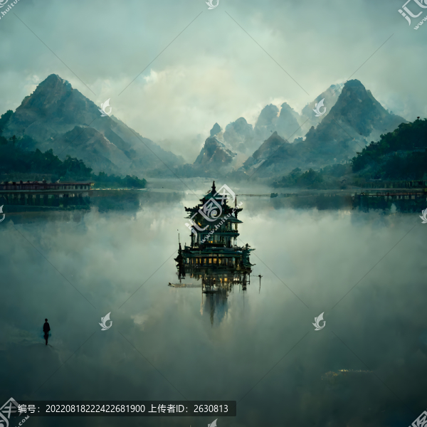 湖中閣樓