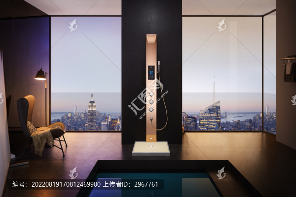 淋浴空間場景圖
