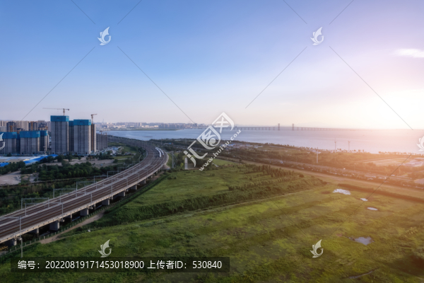航拍戶外城市景觀