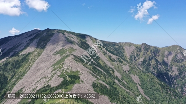 航拍秦嶺冰晶頂