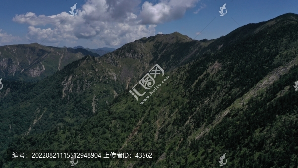 航拍秦嶺山脈自然風(fēng)光
