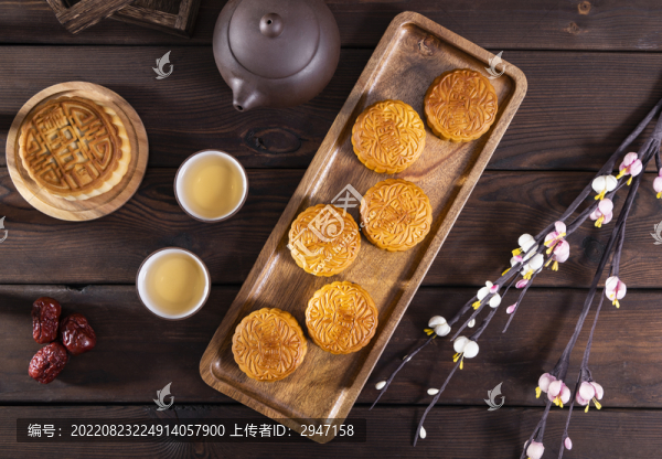 中國傳統(tǒng)節(jié)日中秋節(jié)美食月餅