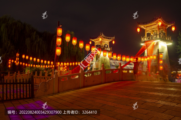 洛邑古城夜景