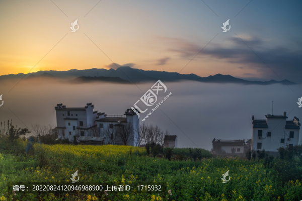 江南山水田園山村