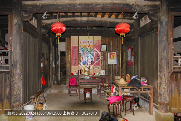 呈坎老宅堂屋