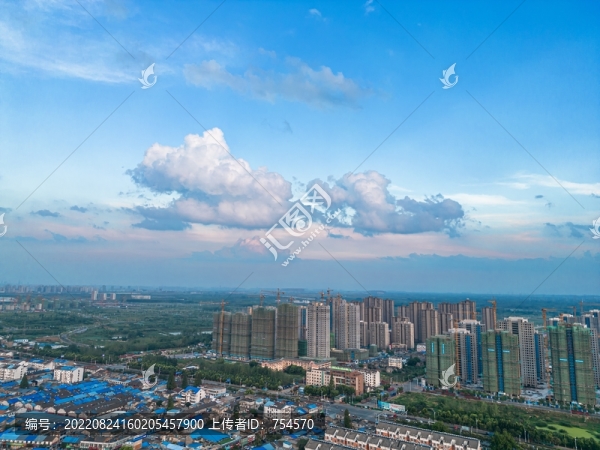 合肥城市風光全景航拍