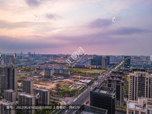 合肥城市風(fēng)光全景航拍