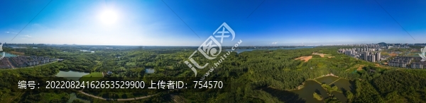 合肥城市風(fēng)光全景航拍