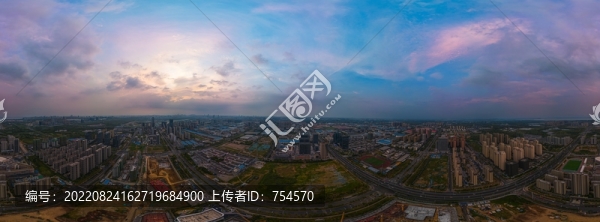 合肥城市風(fēng)光全景航拍