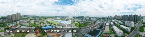 合肥城市風(fēng)光全景航拍
