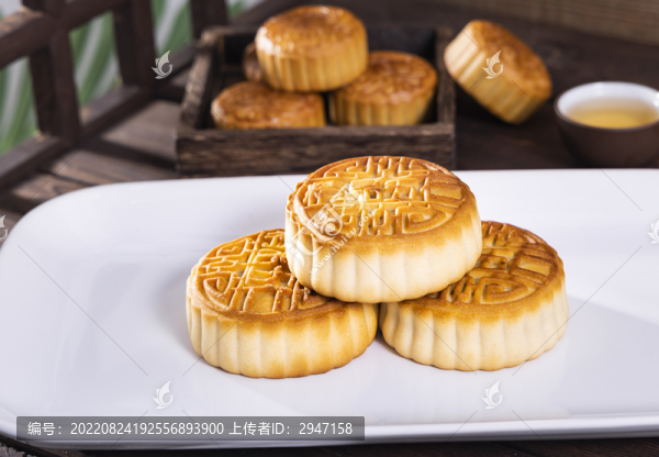 中國傳統(tǒng)節(jié)日中秋節(jié)美食月餅