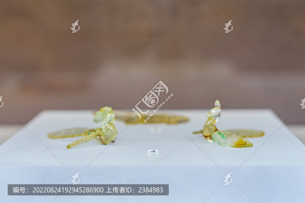 博物館文物展品玻璃鳳凰