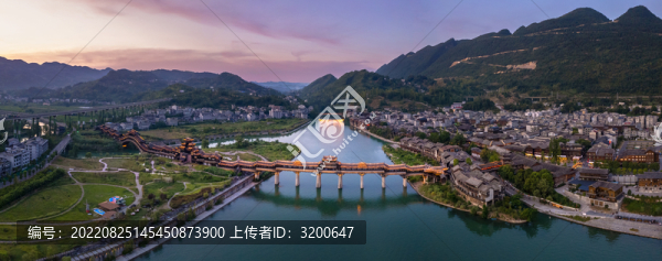 重慶黔江濯水古鎮(zhèn)5A景區(qū)全景