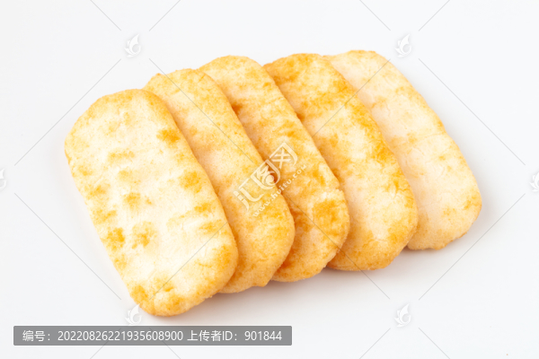 白背景上的餅干