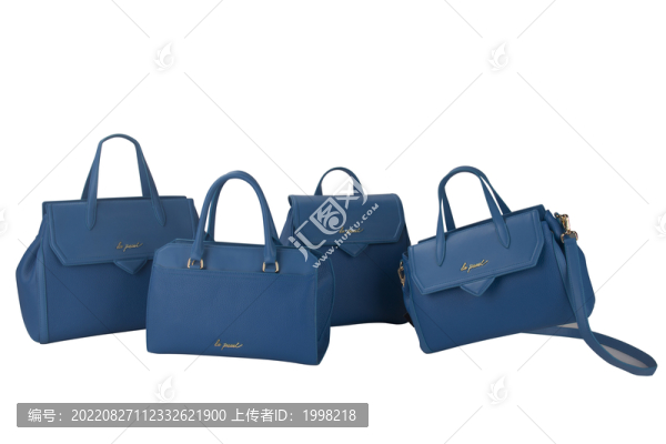 藍色皮包手袋