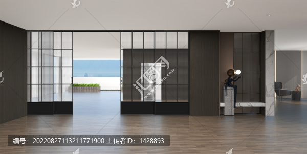 復(fù)古推拉門