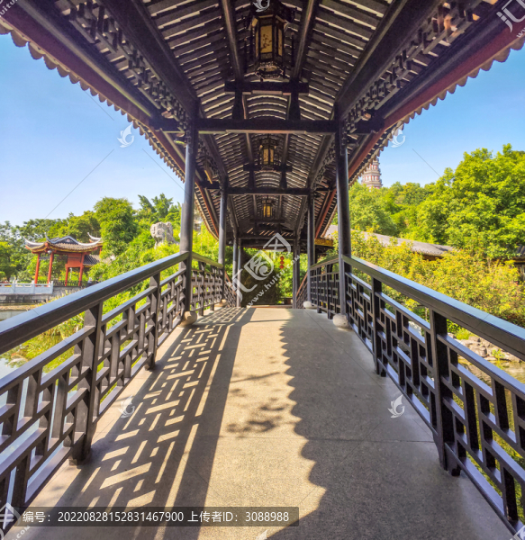 古建筑廊橋