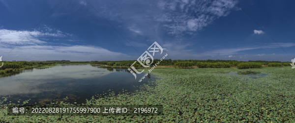寬幅齊河玉帶湖風(fēng)光大圖