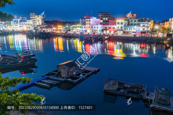 海南潭門千年漁港小鎮(zhèn)之夜