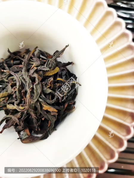 大紅袍茶葉特寫