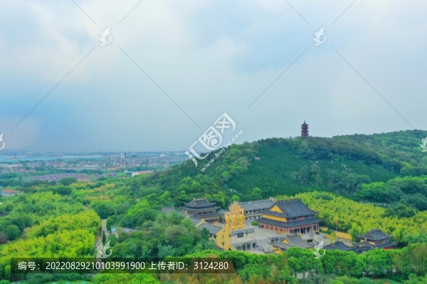航拍常州橫山橋